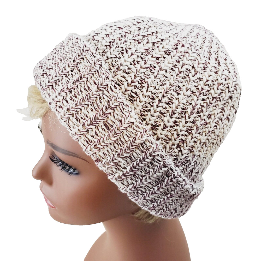 Love Your Melon Beanie Women On-Size Brown Cuffed Slouch Style Hat Warm & Casual